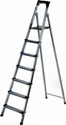 Стремянка 7 ступеней (высота до верхней ступени 153 см) 480006