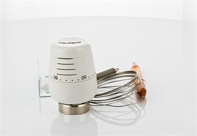 Термоголовка с выносн накл датчиком 2м VALTEC (тепл.пол. диап.регул-ки 20-60С) VT.5012.0.0 516965