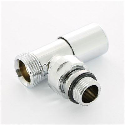 Вентиль ручной угловой НН 1/2" х 3/4" ЕК хромированный, Compact 860968