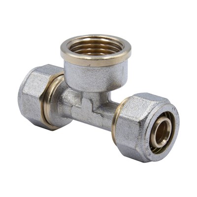 Тройник 16*3/4*16 ц/вн/ц 511901