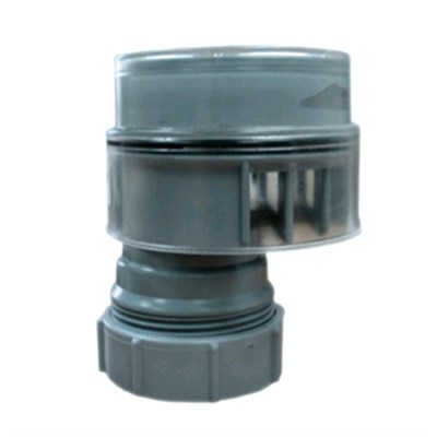 Вентиляционный клапан (аэратор) для канализации со смещением и прозрачной крышкой; выход компресси 879790