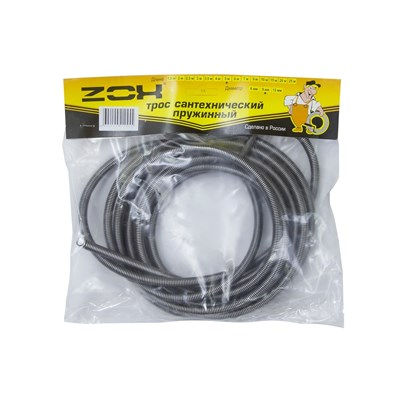Трос сантехнический  3,5 м (6мм.)  ZOX 500177