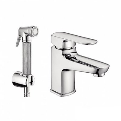 Смеситель для раковины 35к L1254 Ledeme с гигиен лейкой, латунь 518359