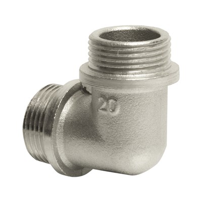 Уголок 3/4'' нар/нар с ограничением VRT® никель 503055