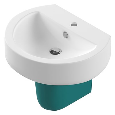 Умывальник-тюльпан "Best-55 Sea" с отв c полупьедесталом (Sanita Luxe) 522800