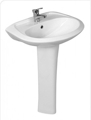 Умывальник-тюльпан "Бриз-55" (пост.БИ) (с хром. переливом) (Santek) 519537