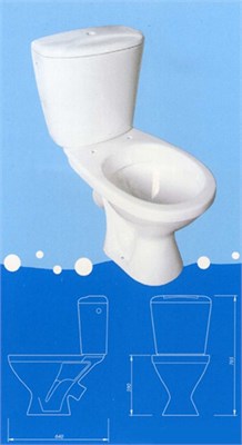 Унитаз-компакт "Универсал" (косой, боковой, под шток ПУСТОЙ) (г.Лобня) 511107