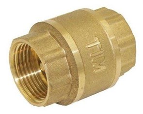 Обратный клапан с металлическим штоком TIM - 1 1/2" гайка / гайка  [1 шт], арт. JH-1014std JH-1014std