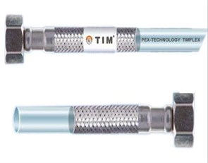 Гибкая подводка TIM из сшитого полиэтилена PEX-B -  1/2" [ 150 см ] гайка / гайка  [10 шт], арт. C-PE26-15 C-PE26-15