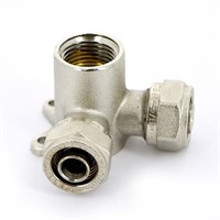 Водорозетка обж-В-обж 16х1/2'х16 трехплоскостная никелир. 862792