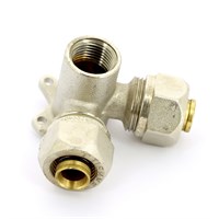 Водорозетка обж-В-обж 20х1/2'х20 трехплоскостная никелир. 865680