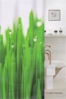 Штора для ванной  Фотопринт 180*180 Freshness зеленая YX-2406 без колец 524833