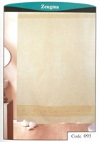 Штора для ванной 100% полиэстер эконом 170*200 (бежевый фон) без колец 00001190