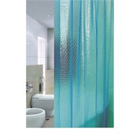 Штора для ванной 3D Cyan 180*180 ZALEL 3D-008 без колец 522444