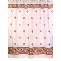 Штора для ванной ZALEL 180*200 (розовый фон) без колец 150223