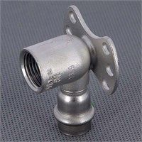 Водорозетка пресс-В 15х1/2'  нерж.сталь Sanpress Inox SC-Contur 872988