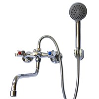 Смеситель для ванны и раковины 1/2 рез Казань КС-97 97102 мет мах РУС 519373