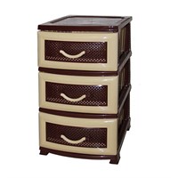 Комод ДЕЛЬФИН 3 яр. беж/коричневый В75*Ш38*Г47 526271