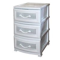 Комод ДЕЛЬФИН 3 яр. белый В75*Ш38*Г47 526267