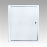 Люк ревизионный пластиковый 122*122 с ручкой и фланцем 98*98 Л1010Р EVECS 526477