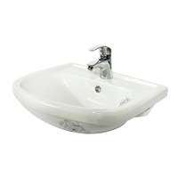 {{photo.Alt || photo.Description || 'Раковина накладная "Альфана-52" белая ДЕКОР  одуванчик (ОК)'}}