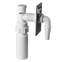 Адаптер для слива бытовой техники с вентиляционным клапаном и декоративной хромированной решёткой; в 871922