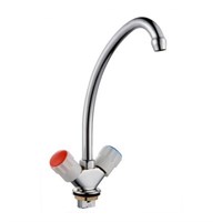 Смеситель для кухни 1/2 кер Казань КС-55 55012 бел пласт маховики 527815