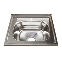 Мойка 50х50 (0,8) вып 3 1/2 MIXLINE 18см с сифоном 527972