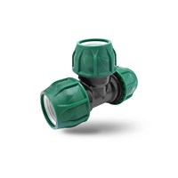 Тройник ПЭ  90х90х90 (обж.) POELSAN GREEN 527067