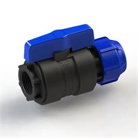 Кран шаровой обжим - вн. 25 - 3/4  ПЭ PN16 SPEKTR 529517