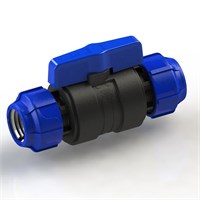 Кран шаровой обжим - обжим 25 - 25 ПЭ PN16 SPEKTR 529518