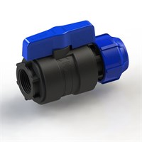 Кран шаровой обжим - вн. 32 - 1 ПЭ PN16 SPEKTR 529479