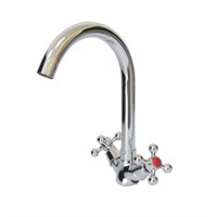 Смеситель для кухни 1/2 кер Казань КС-51 51078 метализ мах, универ крепление 529739