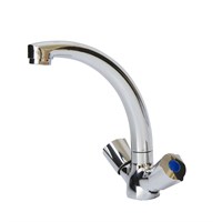 Смеситель для кухни 1/2 кер Казань КС-55 51005 металлиз мах, универ крепление 529752