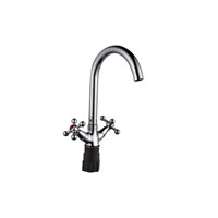 Смеситель для кухни 1/2 рез Казань КС-51 51178 металлиз мах, универ крепление 529738