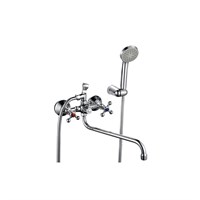 Смеситель для ванны и раковины 1/2 кер Казань КС-97 97073 мет мах КРЕСТ РУС 529754