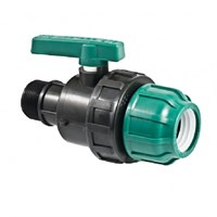 Кран шаровой разъемн. наруж. 50 - 1 1/4 ПЭ POELSAN 529718