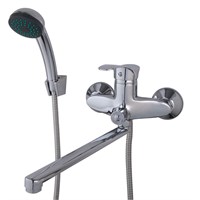 {{photo.Alt || photo.Description || 'Смеситель для ванны и раковины 40к F22001 FRAP (L излив, лейка 1 реж, хром, латунь)'}}