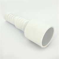 Адаптер прямой для подключения слива бытовой техники, выход 40 мм, белый 858460