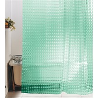 Штора для ванной 3D Green 180*180 ZALEL 3D-154 без колец 531935