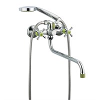 Смеситель для ванны и раковины 1/2 кер R22118-6 FRUD картридж перекл Зеленый 531948