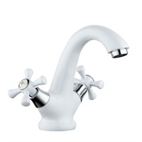 Смеситель для раковины 1/2 кер R10332 FRUD п/шпильку Белый 531992