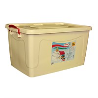 Контейнер д/хранения 50л слон.кость/красный перламутр 532348