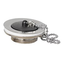 Выпуск (H25мм, D60мм нержавейка сливная решётка) латунный с пробкой и цепочкой; выход 1 1/4