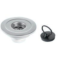 Выпуск (H50мм, D114мм нержавейка сливная решётка) с пробкой; выход 1 1/2