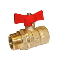 Кран шаровой 1/2'' вн/нар бабочка 11б27п1 Стандарт 231 ГАЛЛОП/ PN40 532610