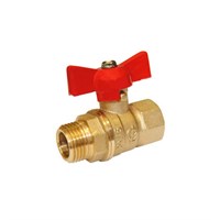 Кран шаровой 3/4'' вн/нар бабочка 11б27п1 Стандарт 231 ГАЛЛОП/ PN40 532611