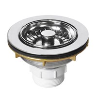 Выпуск (H56мм, D114мм сливная решётка) латунный со съёмной фильтрующей решёткой-пробкой тип-