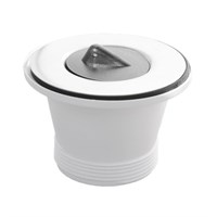 Выпуск (H57мм, D85мм нержавейка сливная решётка) с пробкой под цепочку; выход 2