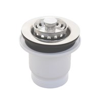 Выпуск (H65мм, D70мм полированная нержавейка сливная решётка) со съёмной фильтрующей решёткой-пробко 877833